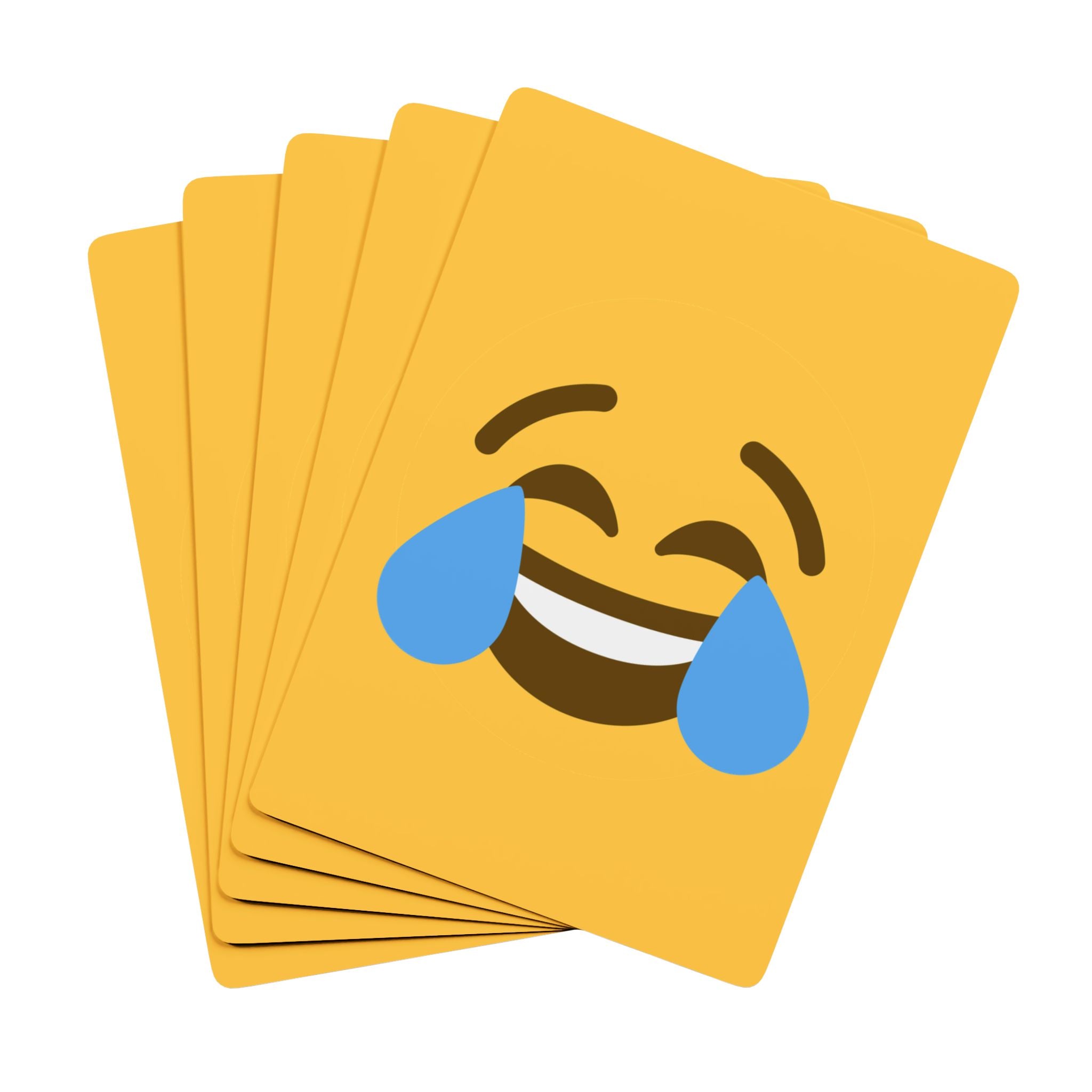Laughing Emoji Poker Playing Cards