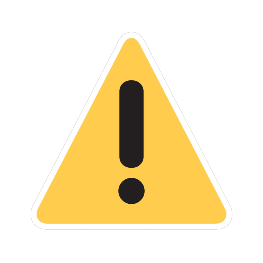 Warning Triangle Sticker
