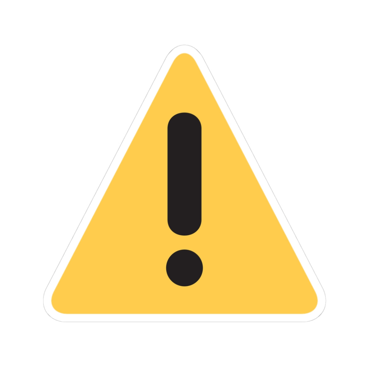 Warning Triangle Sticker
